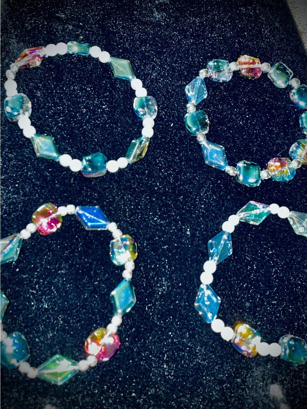 Multicolor Beaded Stretch Bracelet - Women Jewelry